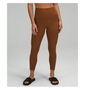 lululemon Align Ribbed High-Rise Pant 25" roasted brown size 0